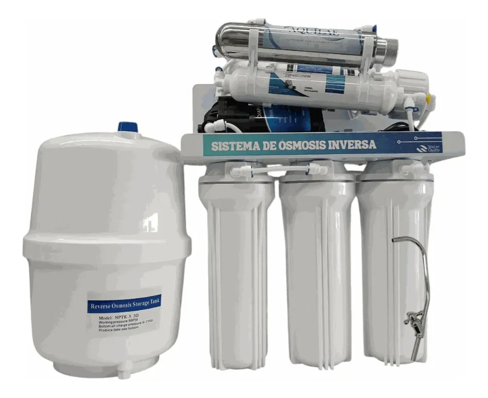 RO-100G-C01 TRADITIONAL 5 STAGE RO System with pump, adapter and TDS Display