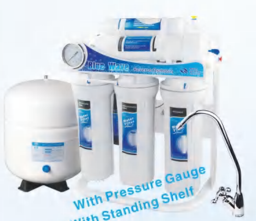 [AQUILAE-DQ02] RO-100G-D02 TRADITIONAL 5 STAGE RO System with pump, adapter and Pressure Gauge